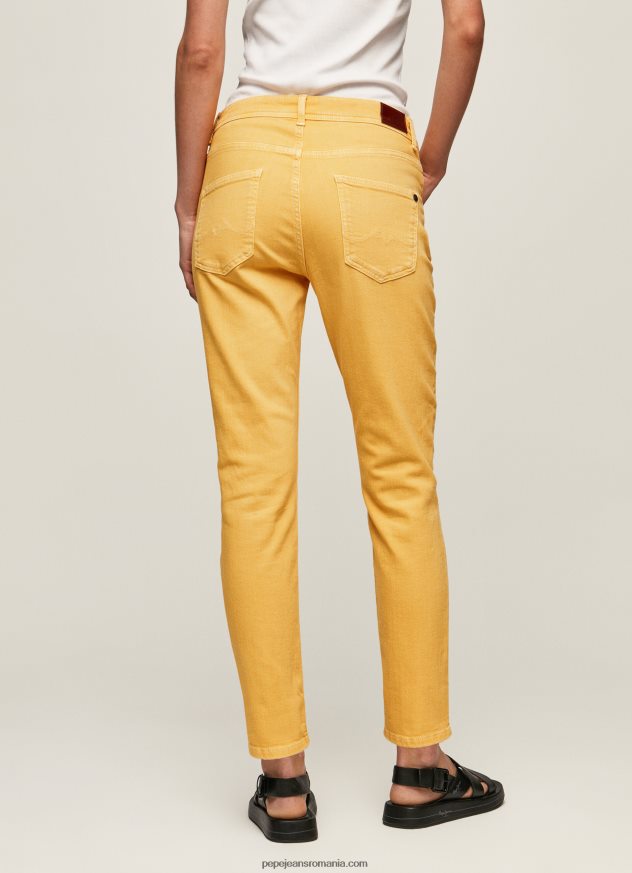 pantaloni cu 5 buzunare, cu croială relaxată femei Pepe Jeans strălucire 6Z0R46317