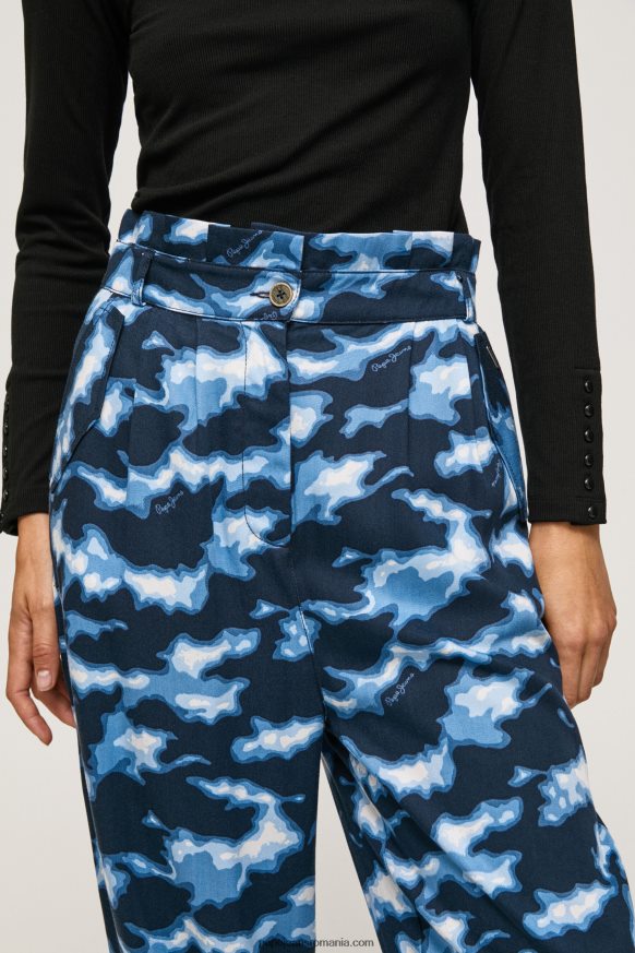 pantaloni cu imprimeu de camuflaj femei Pepe Jeans multi 6Z0R46305
