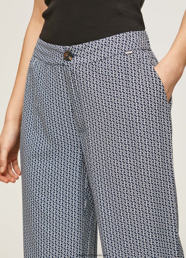pantaloni cu logo imprimat peste tot femei Pepe Jeans multi 6Z0R46307
