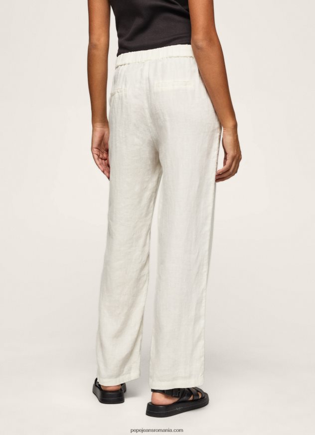 pantaloni drepti din țesătură fluidă femei Pepe Jeans mousse 6Z0R46311