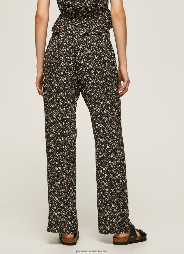 pantaloni largi cu imprimeu floral femei Pepe Jeans multi 6Z0R46292