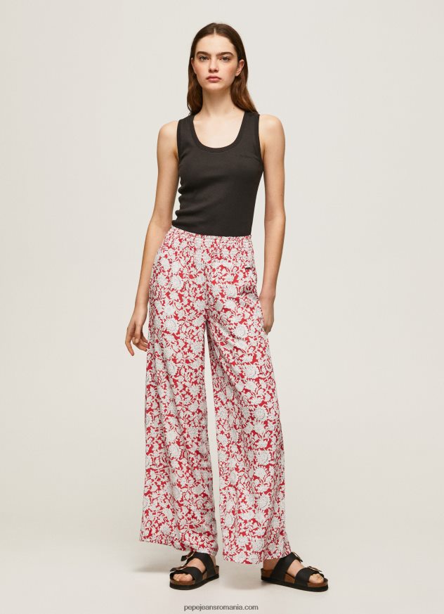 pantaloni largi cu imprimeu floral femei Pepe Jeans multi 6Z0R46304