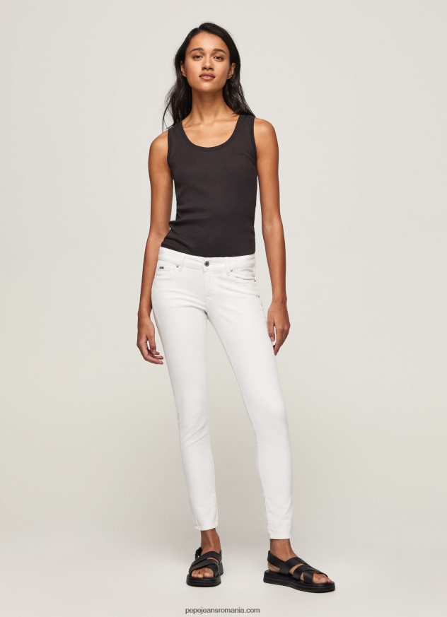 pantaloni skinny clasici femei Pepe Jeans alb 6Z0R46299
