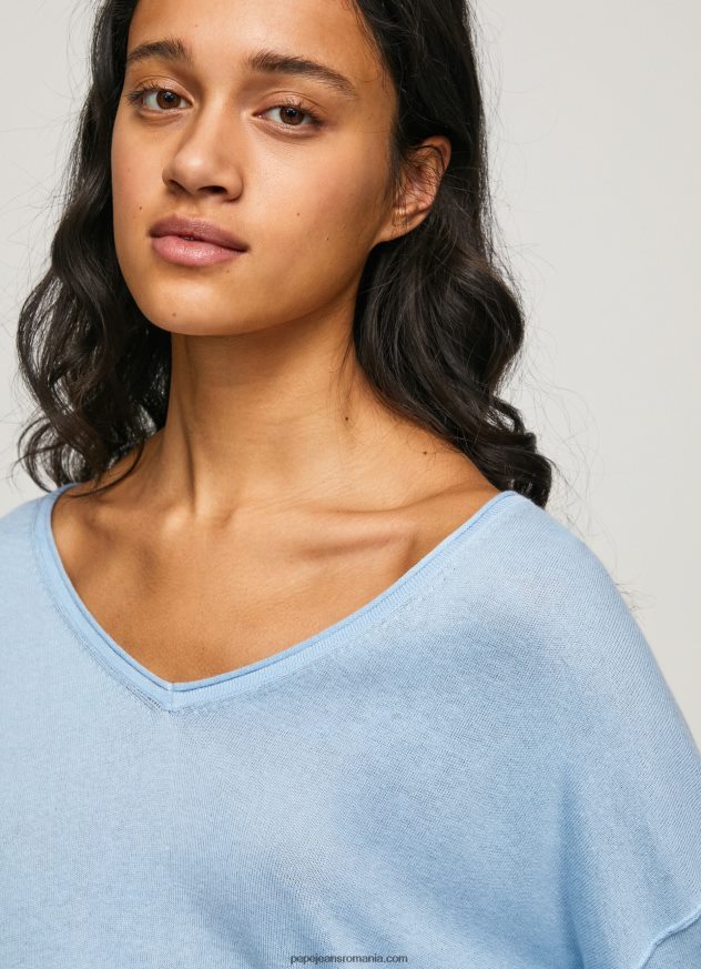Tricou cu decolteu în V femei Pepe Jeans dafin 6Z0R46249