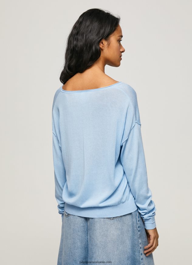 Tricou cu decolteu în V femei Pepe Jeans dafin 6Z0R46249