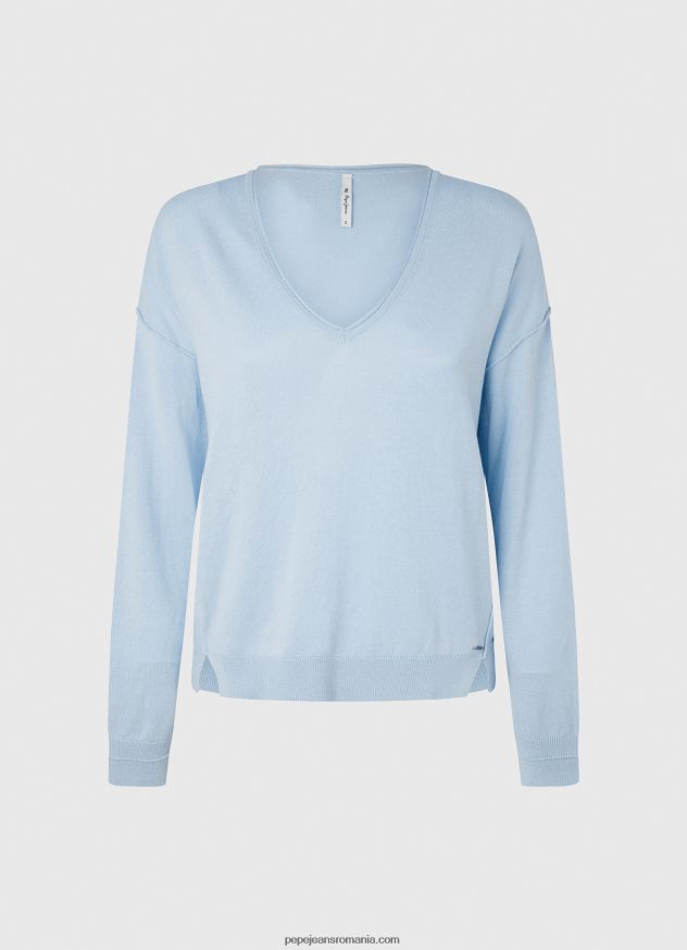 Tricou cu decolteu în V femei Pepe Jeans dafin 6Z0R46249