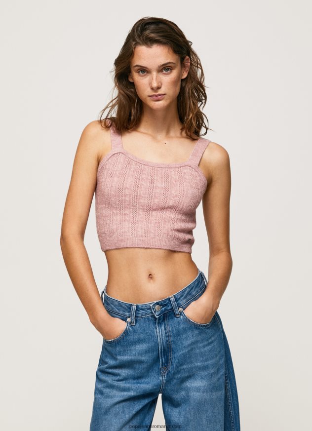 tricot curele de sus femei Pepe Jeans roz tulbure 6Z0R46247
