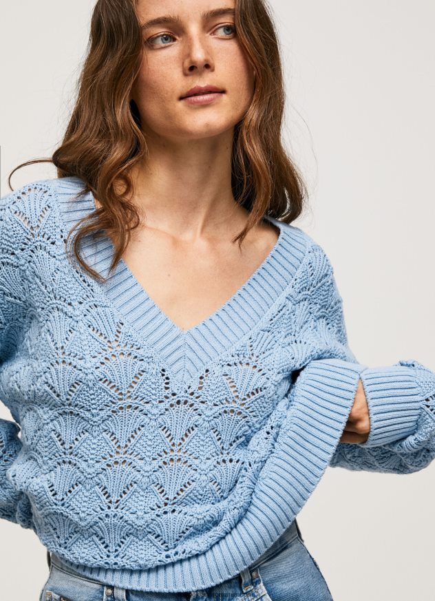 tricou ajurat cu croială relaxată femei Pepe Jeans dafin 6Z0R46229