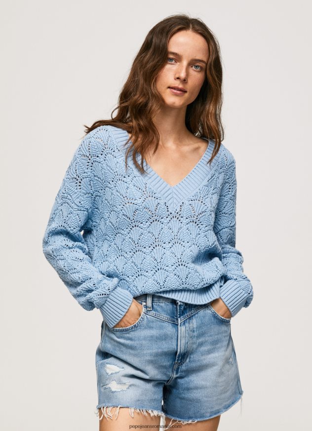 tricou ajurat cu croială relaxată femei Pepe Jeans dafin 6Z0R46229