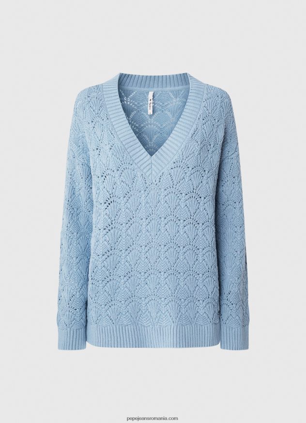 tricou ajurat cu croială relaxată femei Pepe Jeans dafin 6Z0R46229