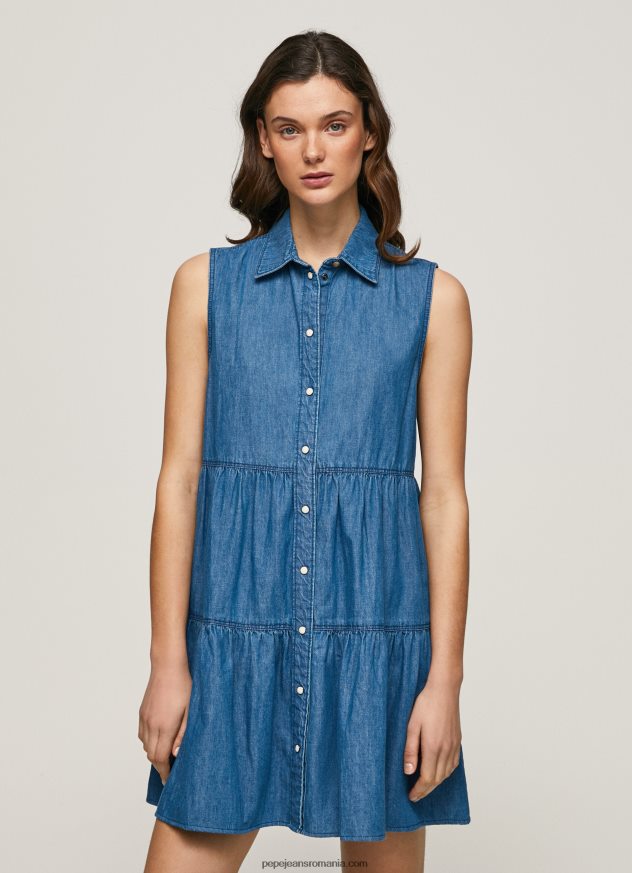 rochie arya scurtă din denim femei Pepe Jeans denim 6Z0R46183