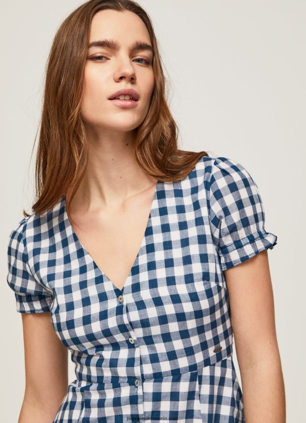 rochie cu imprimeu in carouri femei Pepe Jeans multi 6Z0R46184