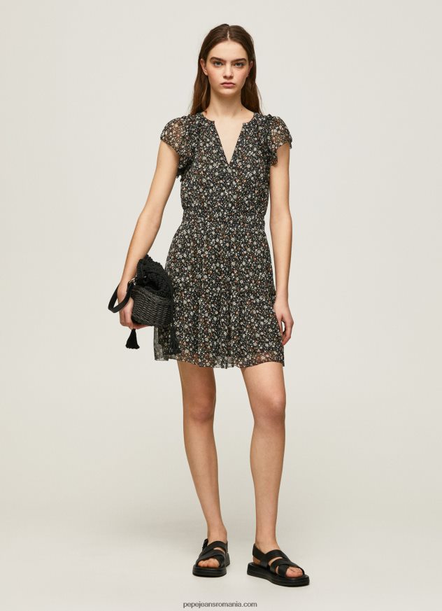 rochie din sifon floral femei Pepe Jeans multi 6Z0R46171