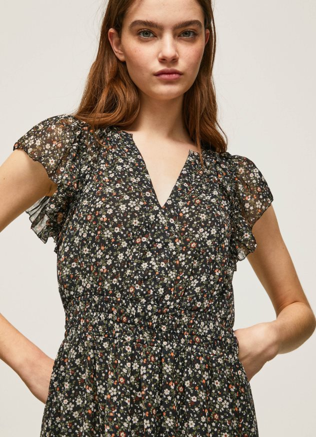 rochie din sifon floral femei Pepe Jeans multi 6Z0R46171