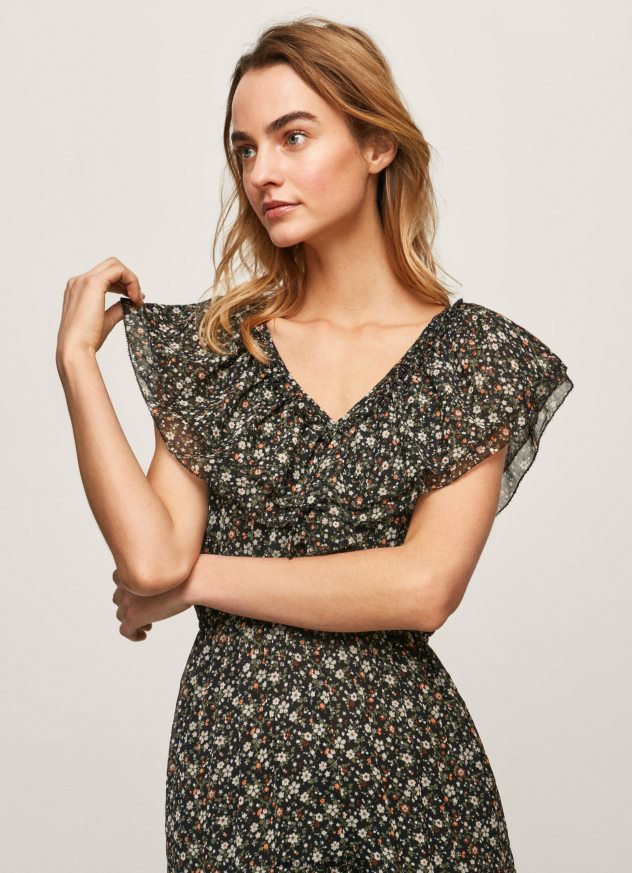 rochie din sifon floral femei Pepe Jeans multi 6Z0R46214