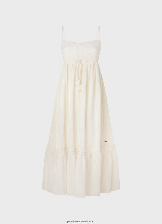 rochie dobby din bumbac prue femei Pepe Jeans alb 6Z0R46221