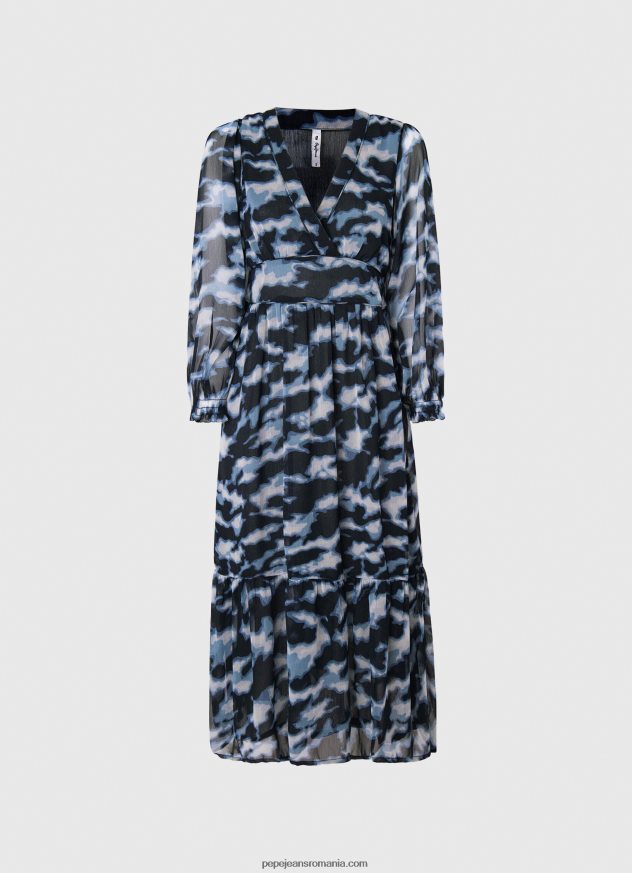 rochie midi cu imprimeu blita femei Pepe Jeans multi 6Z0R46194