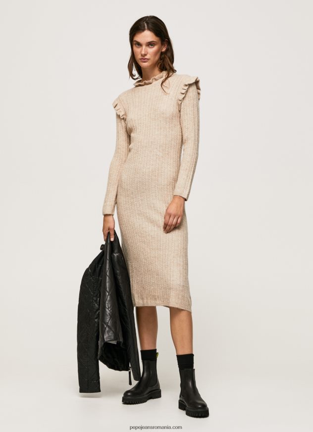rochie midi din tricot cablu femei Pepe Jeans piele de bivol 6Z0R46206