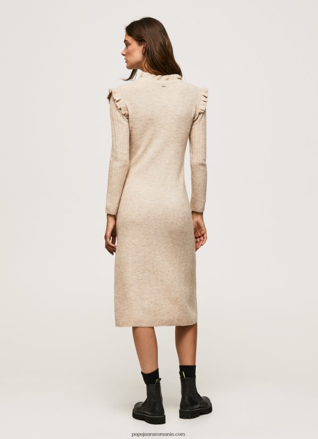 rochie midi din tricot cablu femei Pepe Jeans piele de bivol 6Z0R46206