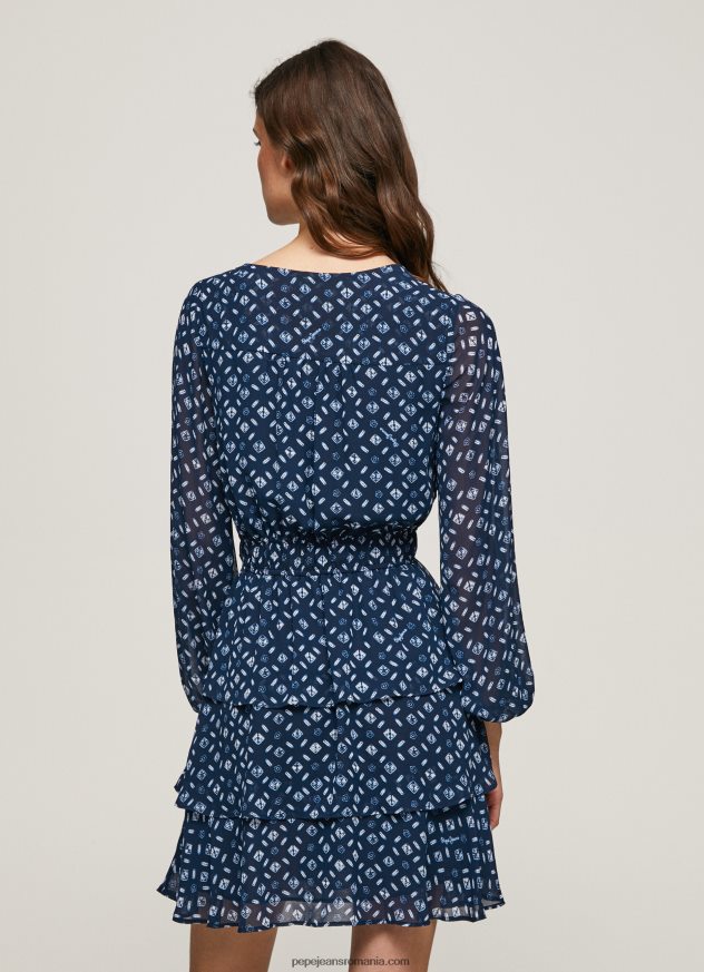 rochie mini cu imprimeu eyra femei Pepe Jeans multi 6Z0R46198