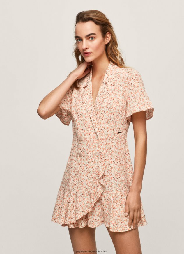 rochie înfășurată cu flori femei Pepe Jeans multi 6Z0R46213