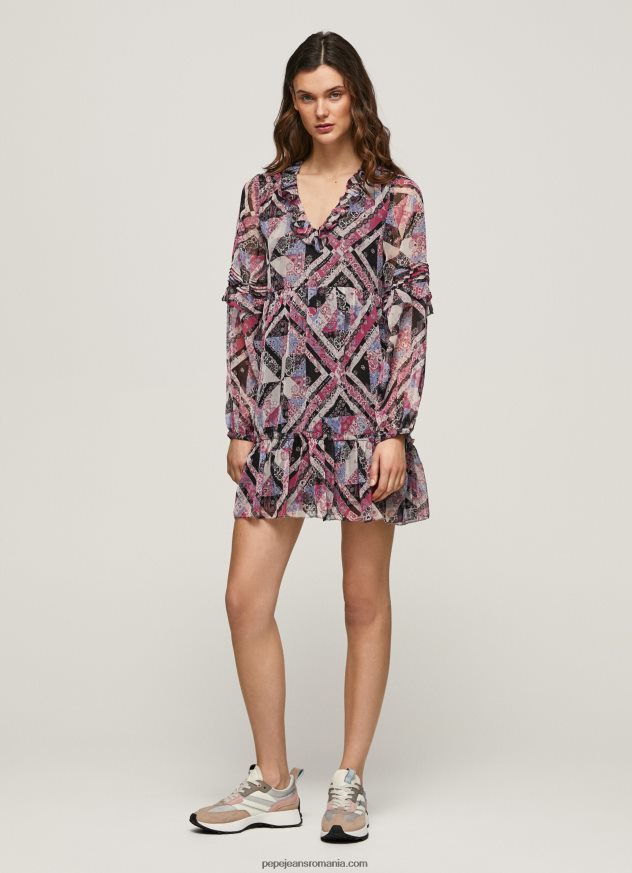 rochie scurtă cu potrivire boxy femei Pepe Jeans multi 6Z0R46179