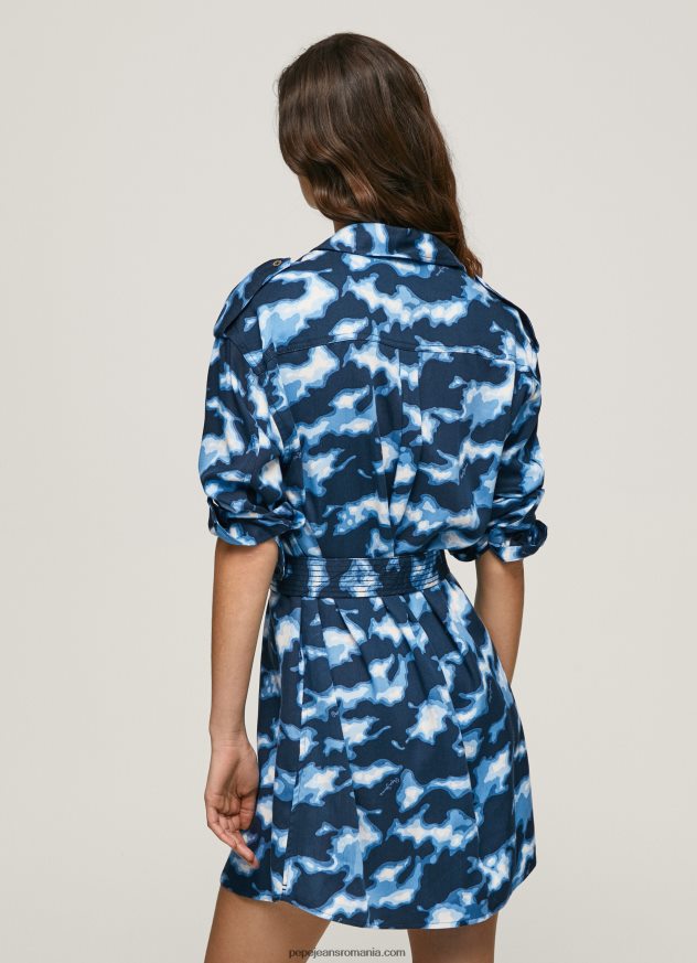 rochie scurtă de camuflaj burnet femei Pepe Jeans multi 6Z0R46173