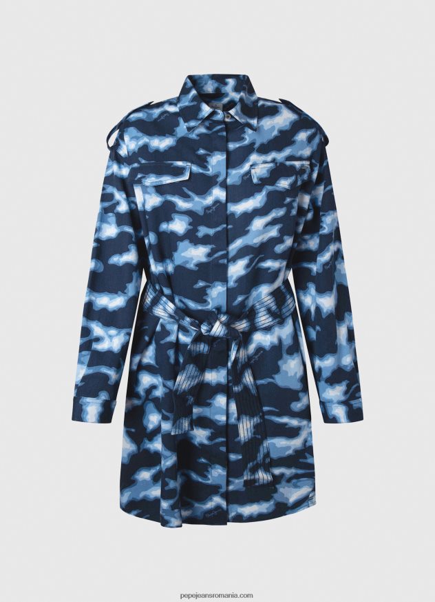 rochie scurtă de camuflaj burnet femei Pepe Jeans multi 6Z0R46173