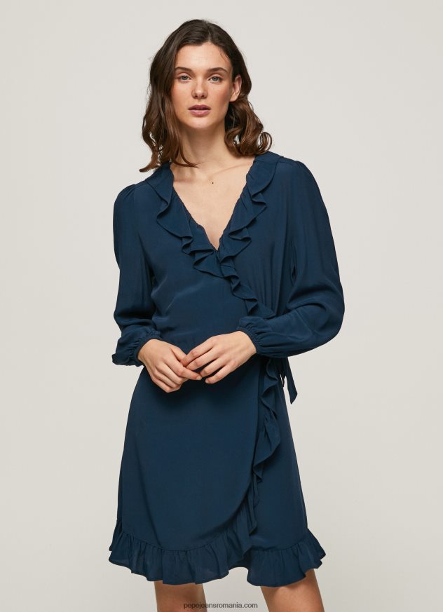 rochie scurtă înfășurată esha femei Pepe Jeans dulwich 6Z0R46158