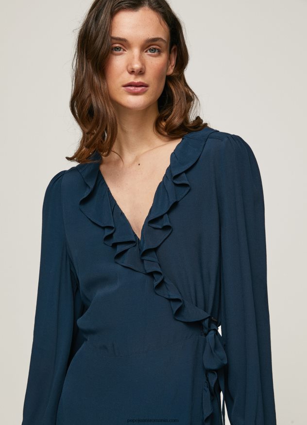 rochie scurtă înfășurată esha femei Pepe Jeans dulwich 6Z0R46158
