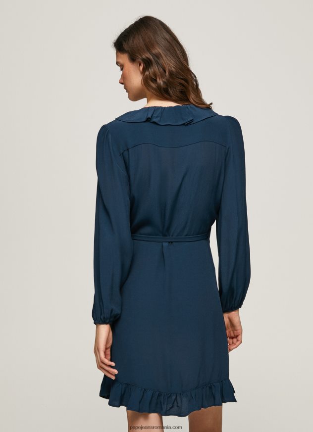 rochie scurtă înfășurată esha femei Pepe Jeans dulwich 6Z0R46158