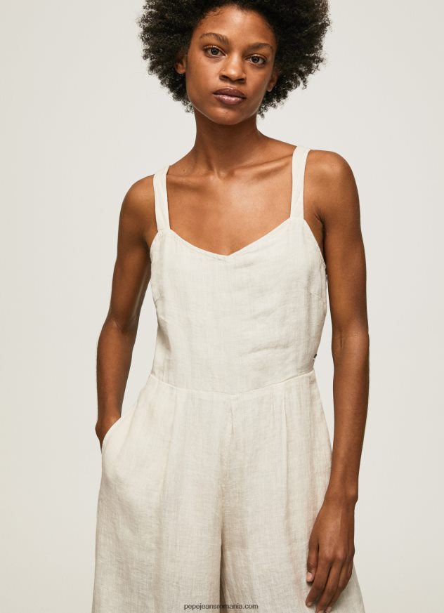 salopetă lungă cu decolteu inimă femei Pepe Jeans piatră 6Z0R46153