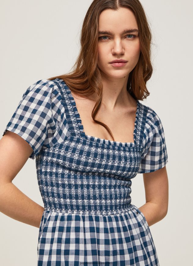 salopetă lungă cu imprimeu în carouri femei Pepe Jeans multi 6Z0R46185