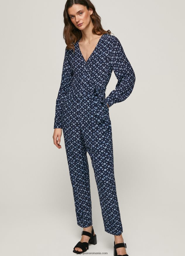 salopeta lunga cu imprimeu geometric femei Pepe Jeans multi 6Z0R46199
