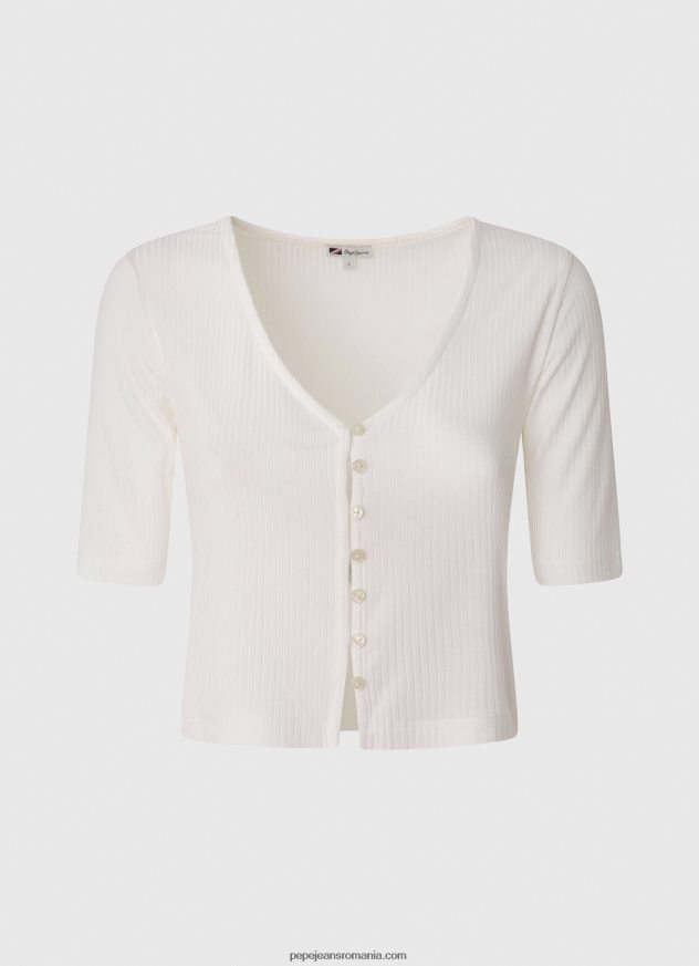 cămașă cardigan cu nervuri femei Pepe Jeans mousse 6Z0R46383