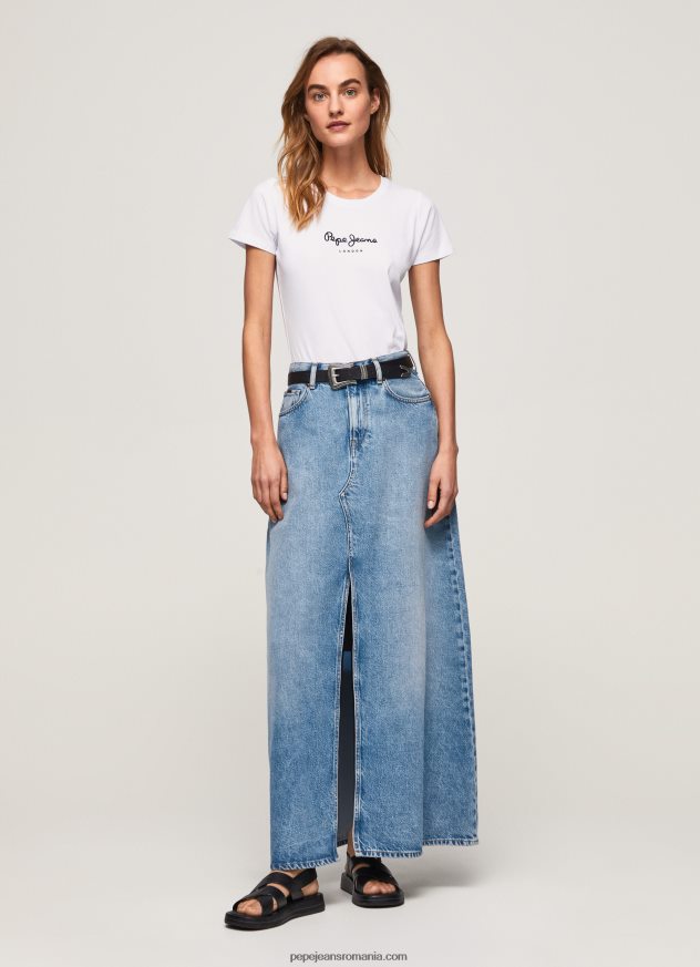 tricou cu logo de bază femei Pepe Jeans alb 6Z0R46416