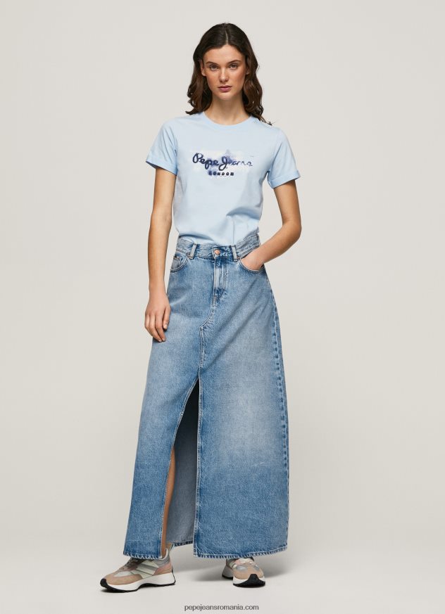 tricou din bumbac cu logo degradat femei Pepe Jeans dafin 6Z0R46422