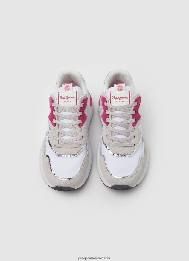 adidași combinați arrow light femei Pepe Jeans alb 6Z0R46602