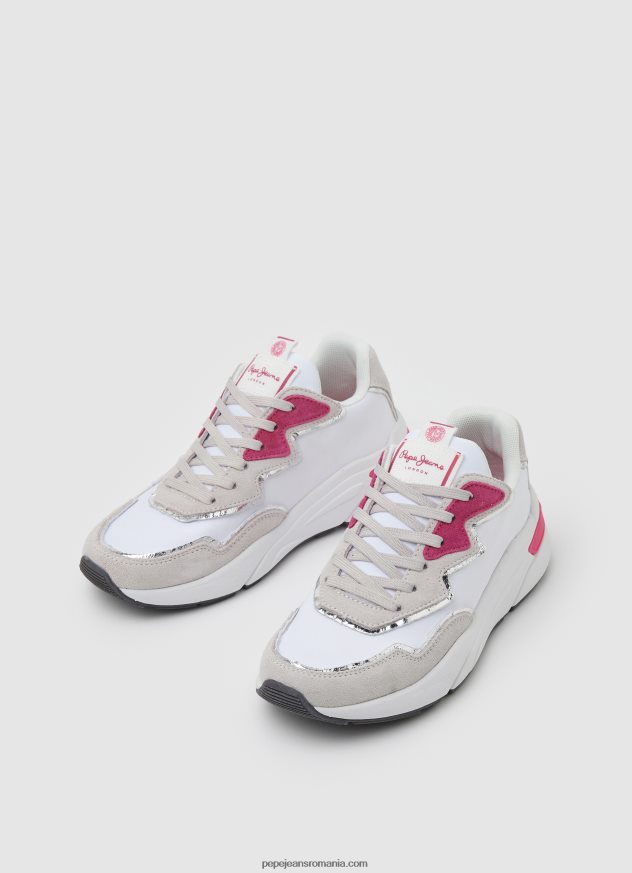 adidași combinați arrow light femei Pepe Jeans alb 6Z0R46602