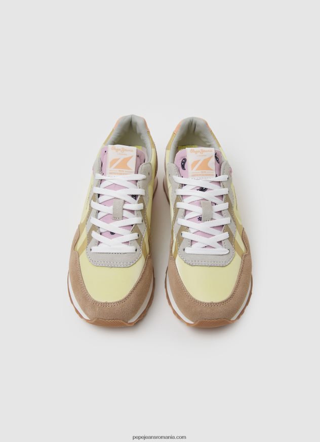 adidași combinați cu imprimeu brit femei Pepe Jeans răsărit 6Z0R46617