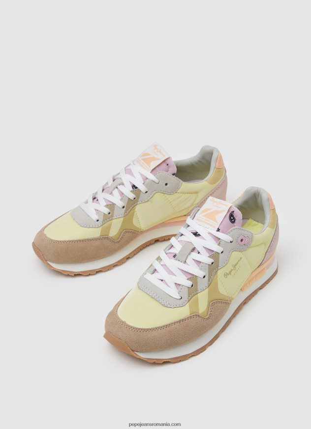 adidași combinați cu imprimeu brit femei Pepe Jeans răsărit 6Z0R46617