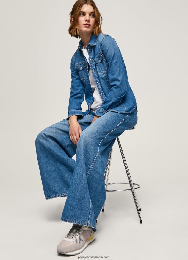 adidași combinați cu imprimeu brit femei Pepe Jeans roz moale 6Z0R46587