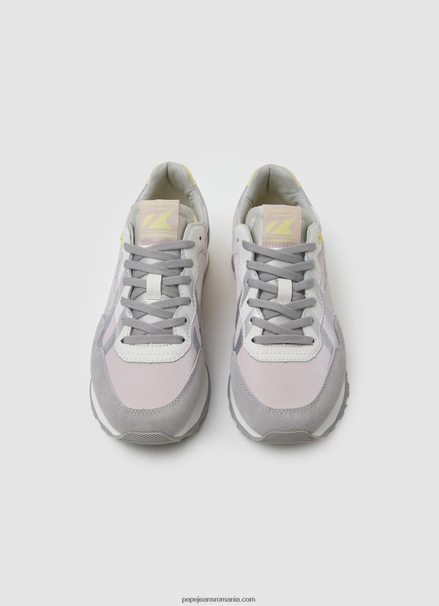 adidași combinați cu imprimeu brit femei Pepe Jeans roz moale 6Z0R46587