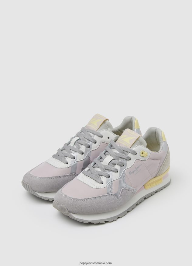 adidași combinați cu imprimeu brit femei Pepe Jeans roz moale 6Z0R46587