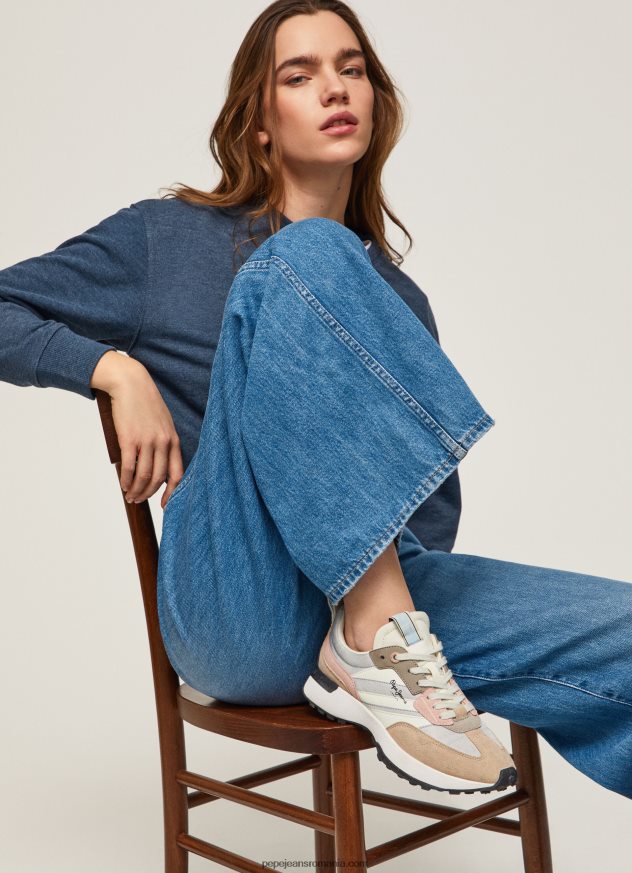 adidași combinați cu imprimeu norocos femei Pepe Jeans argint perlat 6Z0R46574