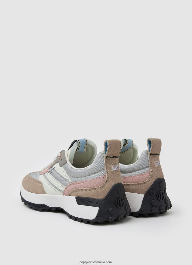 adidași combinați cu imprimeu norocos femei Pepe Jeans argint perlat 6Z0R46574