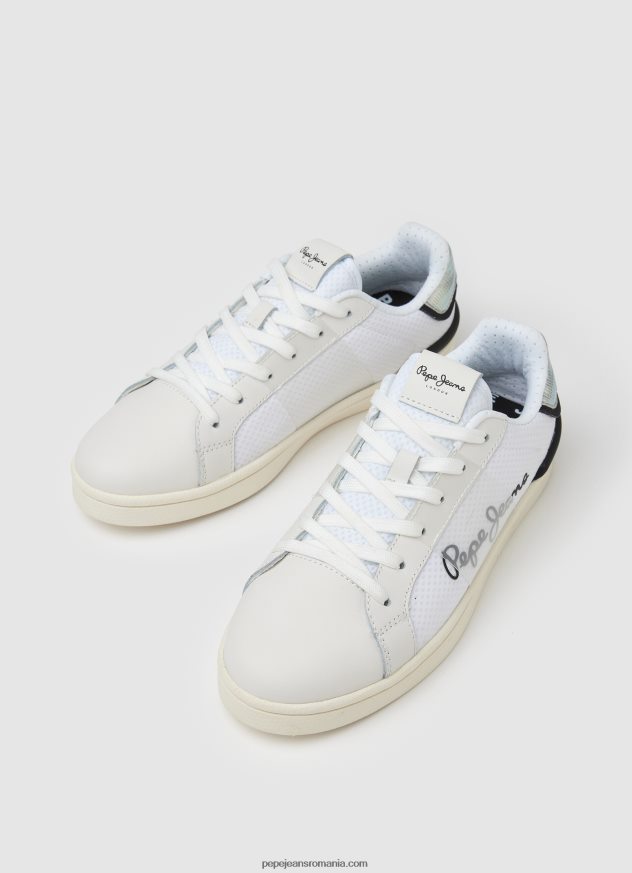 adidași combinați din plasă milton femei Pepe Jeans alb 6Z0R46612