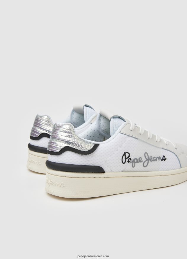 adidași combinați din plasă milton femei Pepe Jeans alb 6Z0R46612
