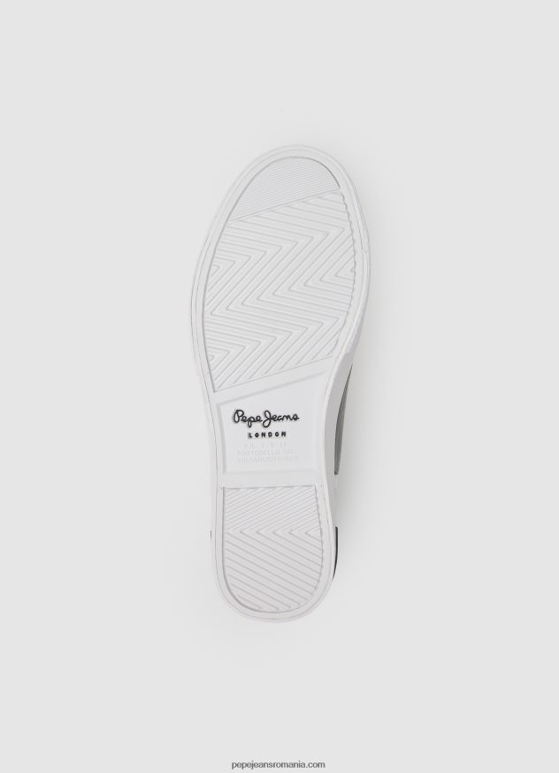 adidași de bază Kenton Road femei Pepe Jeans alb 6Z0R46635