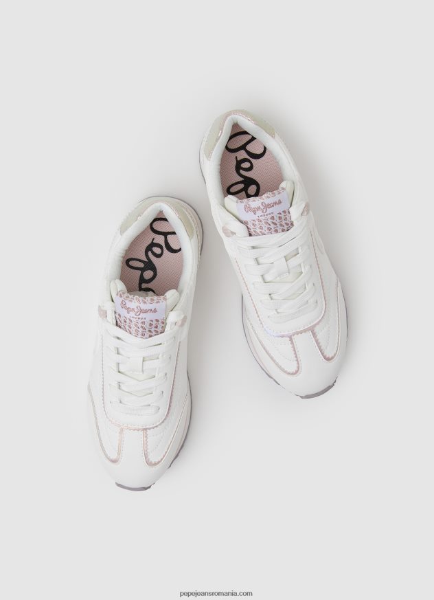 adidași de bază rusper charm femei Pepe Jeans alb 6Z0R46599